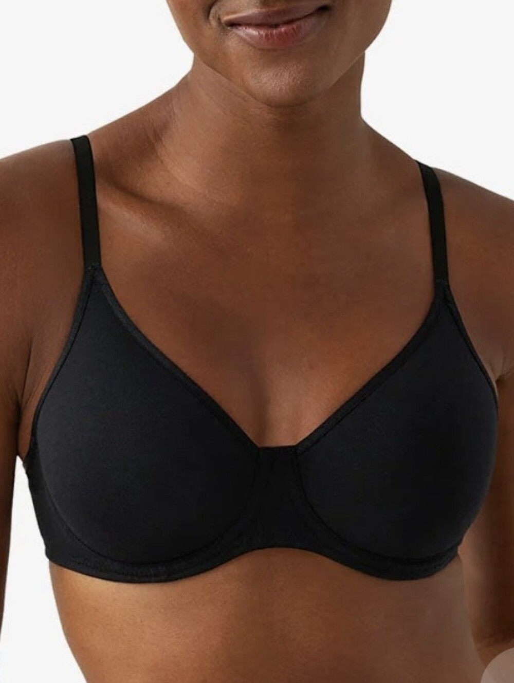 NEW / NWT Wacoal b.tempt'd Cotton To A Tee Underwire Bra 32DD Black